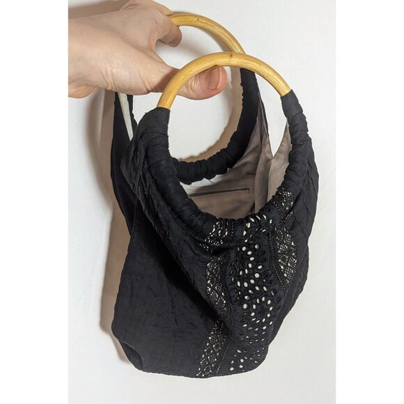 Odille Black Cotton Cute Summertime Purse - Picture 5 of 7